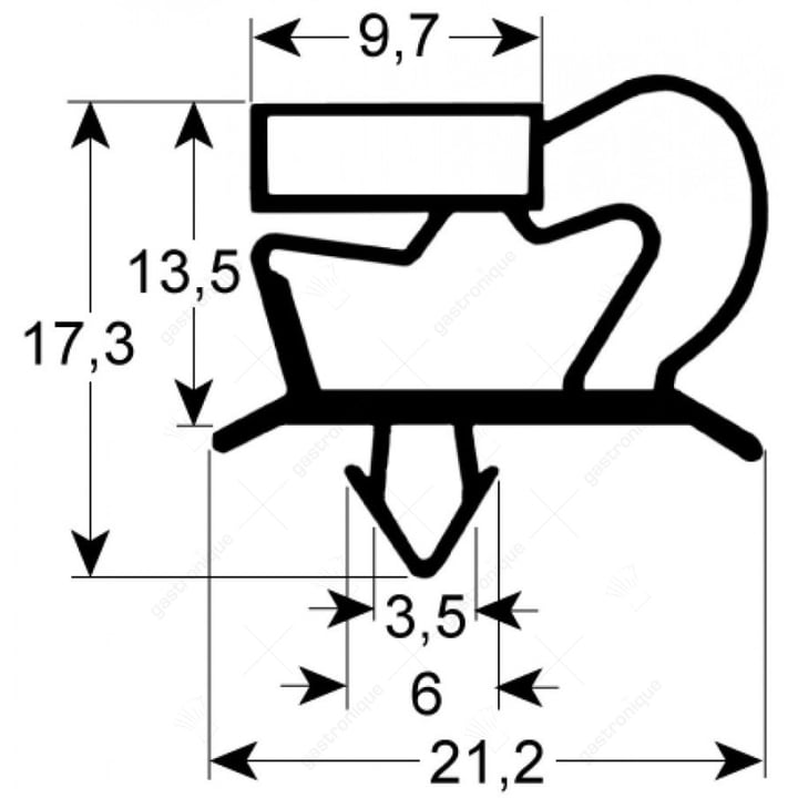 TÜRSCHWELLENGUMMI 625x485 mm