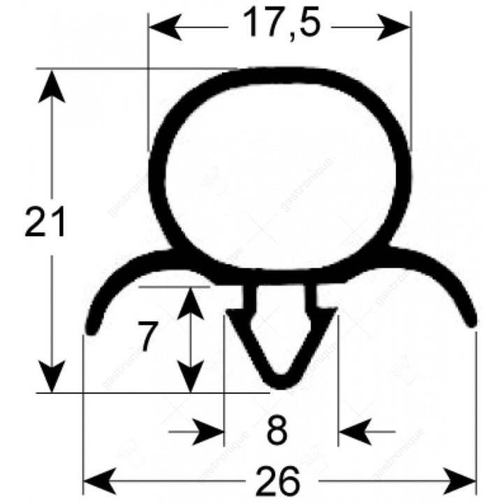EINDRUCK DICHTUNG - 1032 LÄNGE 2500 mm
