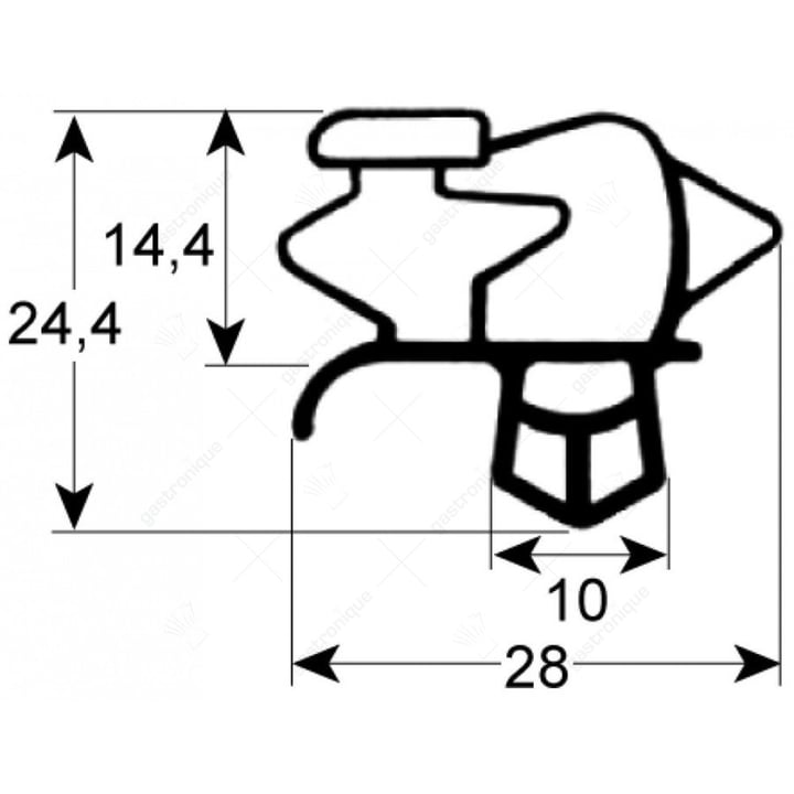 Türgummi 1030 - 2000 mm