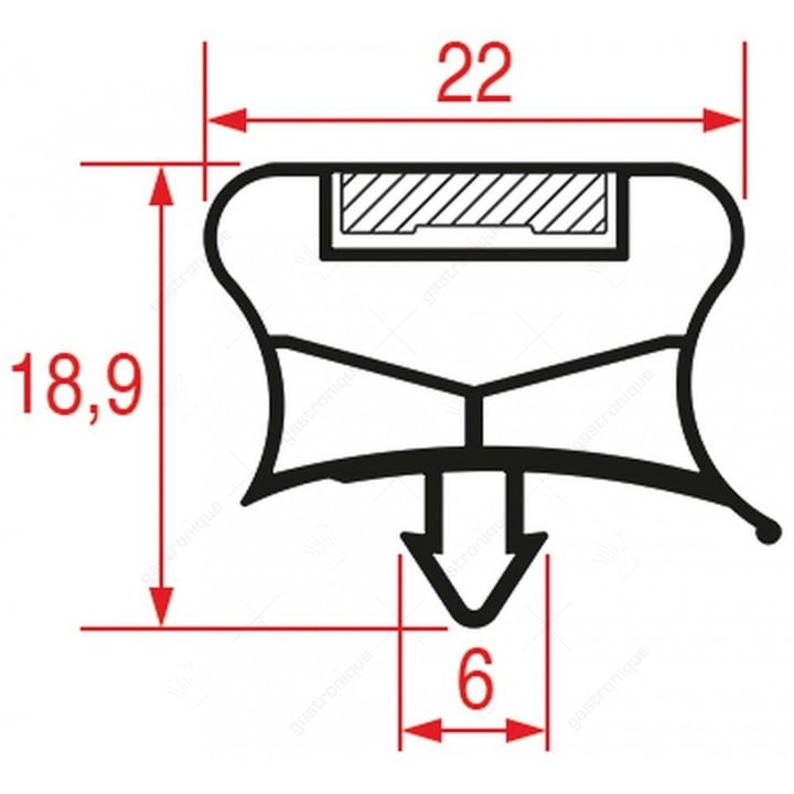 TÜRSCHWELLENGUMMI 1860x727 mm