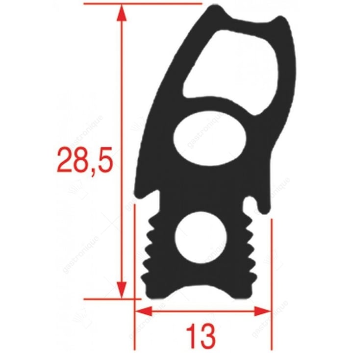 TÜREN GUMMI FÜR OFEN 760x470 mm