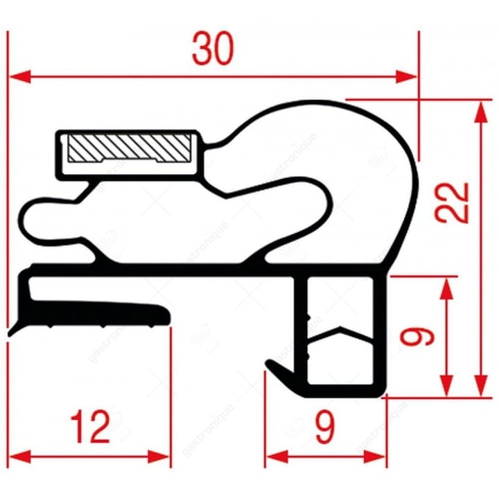 Türgummi 1540x729 mm