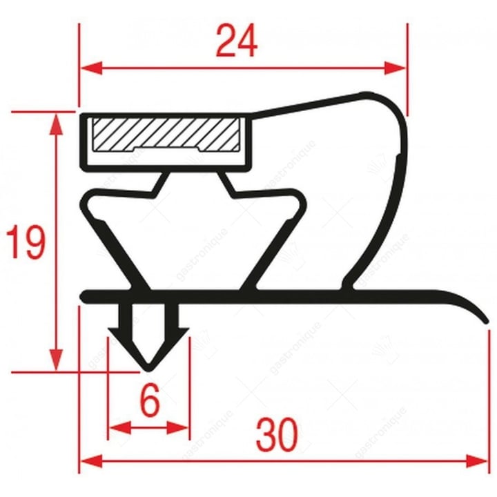 TÜRSCHWELLEN GUMMI 2050x1030 mm