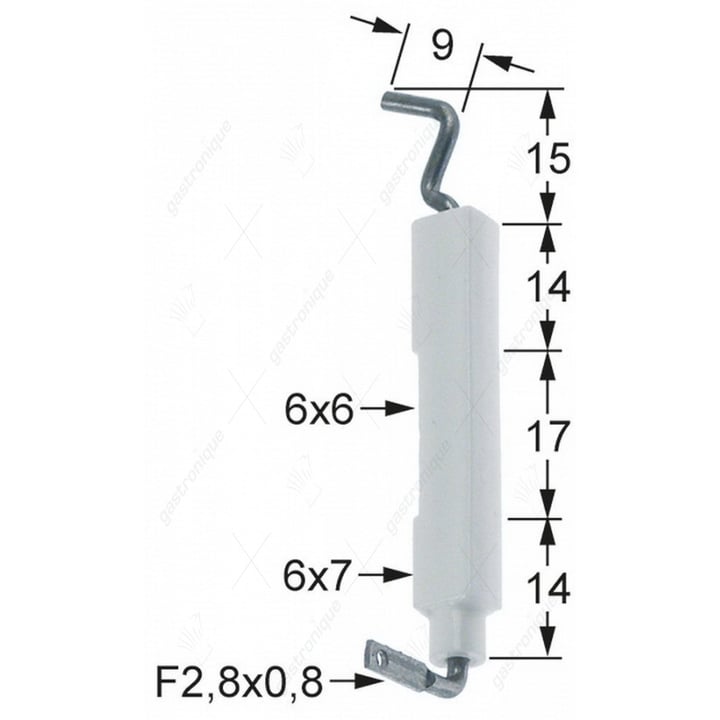 bougie ontstekingskabels vierk. 6/7x44mm