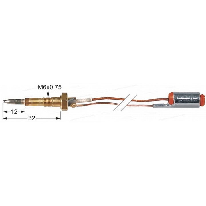 thermocouple connection mini jack 75 cm