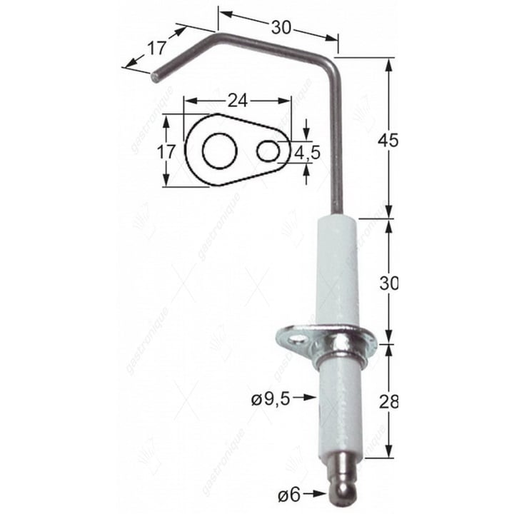 Zündkabel für Zündkerzen rund ø 9x60 mm
