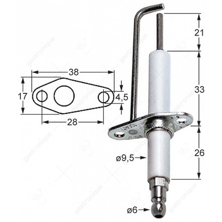 bougie ontstekingskabels rond ø9,5x60 mm