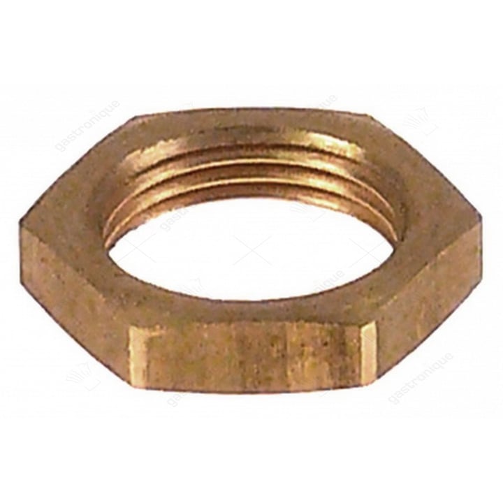 moer draad M14x1 H 3,5mm SB 18 koper vpe 1stuk
