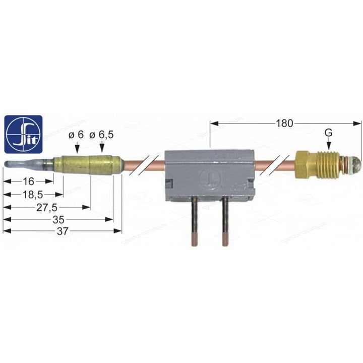 Abschalt-Thermoelement schnell m9x1 40 cm