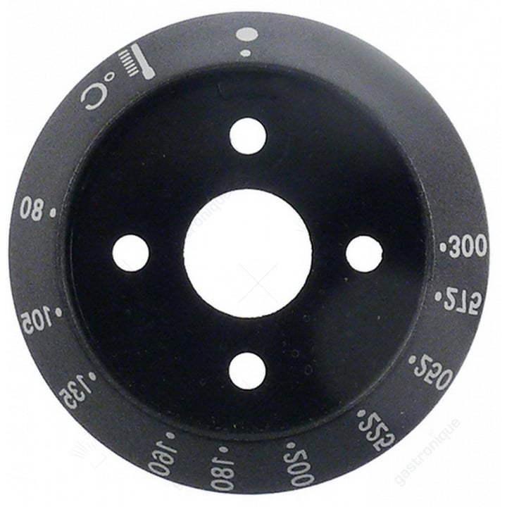 ring nut black knob ø 58 mm 80-300°c