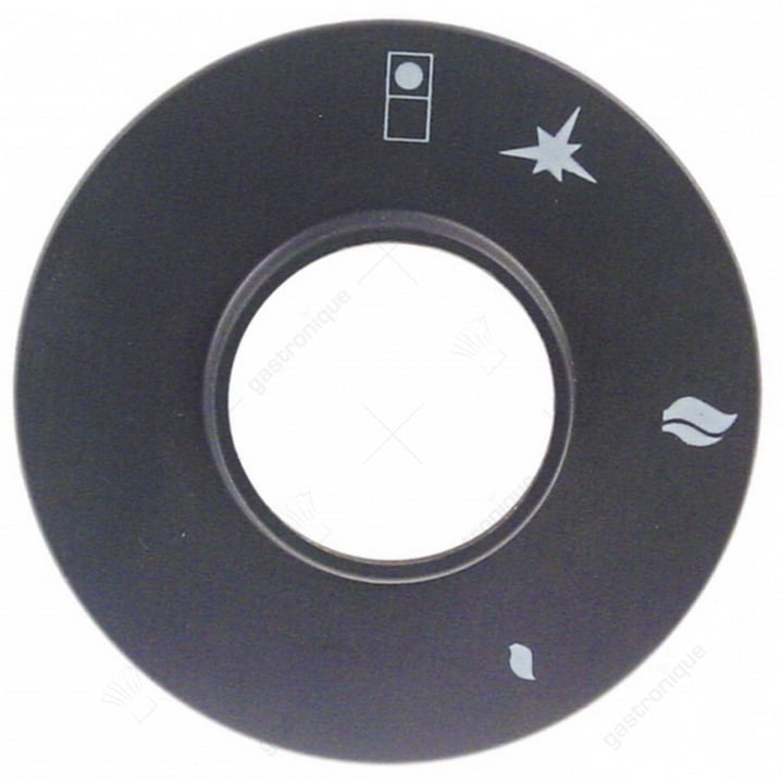 Symbolplatte Knopf ø 84 mm bedruckt