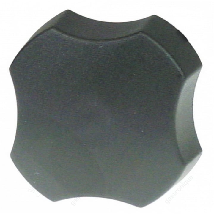 schwarzer Knopf ø 60 mm