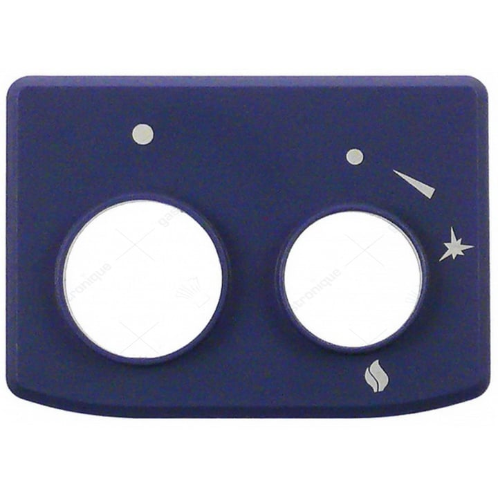 Ringschraube blau Siebdruck für Knopf