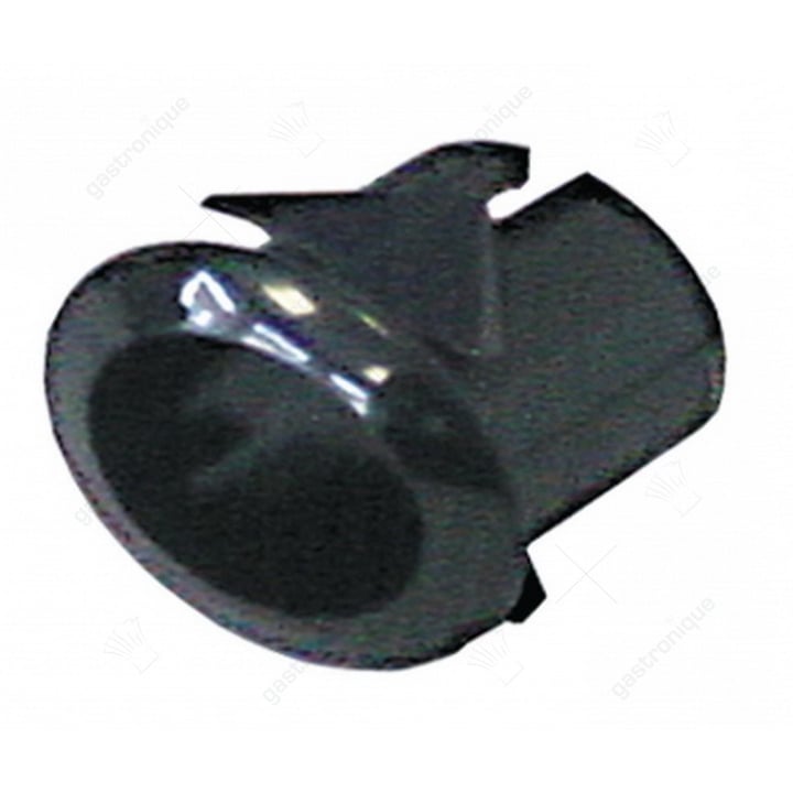 elementhouder inbouwmaat 20,6x16,4mm zwart gebogen voor drukknoppen 13x17mm
