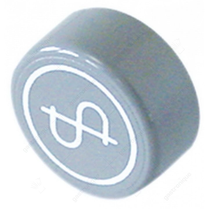 ronde drukknop grijs ø 23 mm