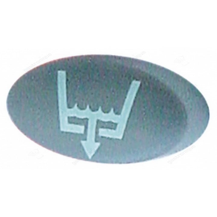 knop "afvoerpomp" 23x13 mm