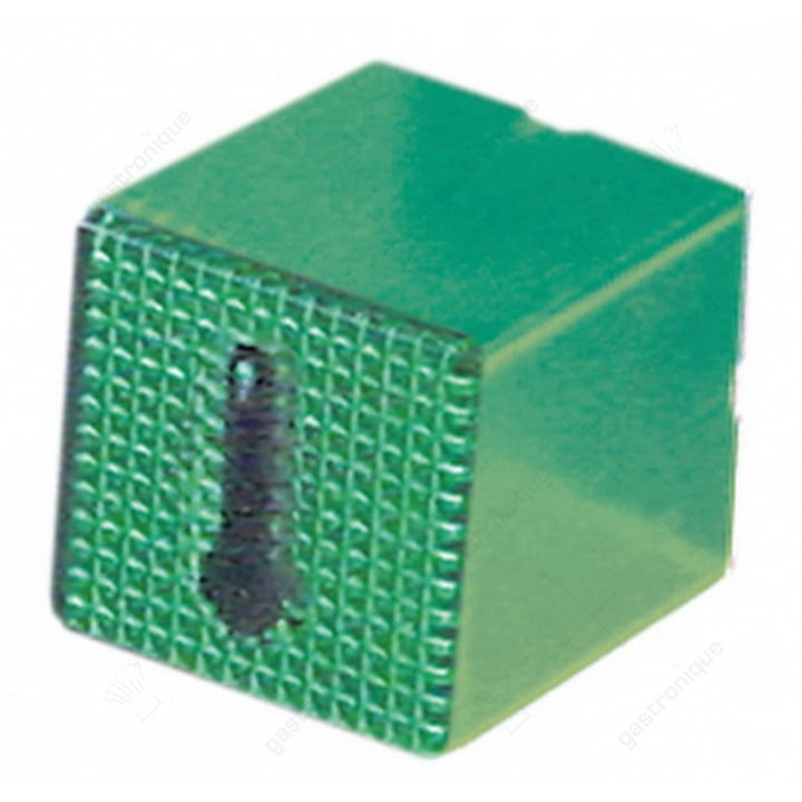 groen bedrukte temperatuur knop