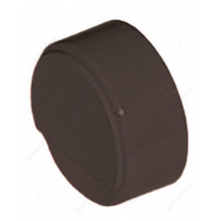 ronde drukknop zwart ø 23 mm