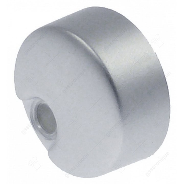 ronde drukknop zilver ø 121 mm