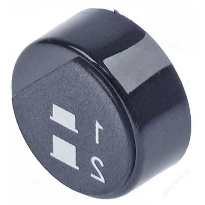 round botton black ø 23 mm "1-2"
