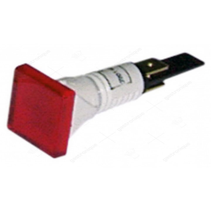 Signalleuchte ø 14mm rot 400V Anschluss Flachstecker 6,3mm
