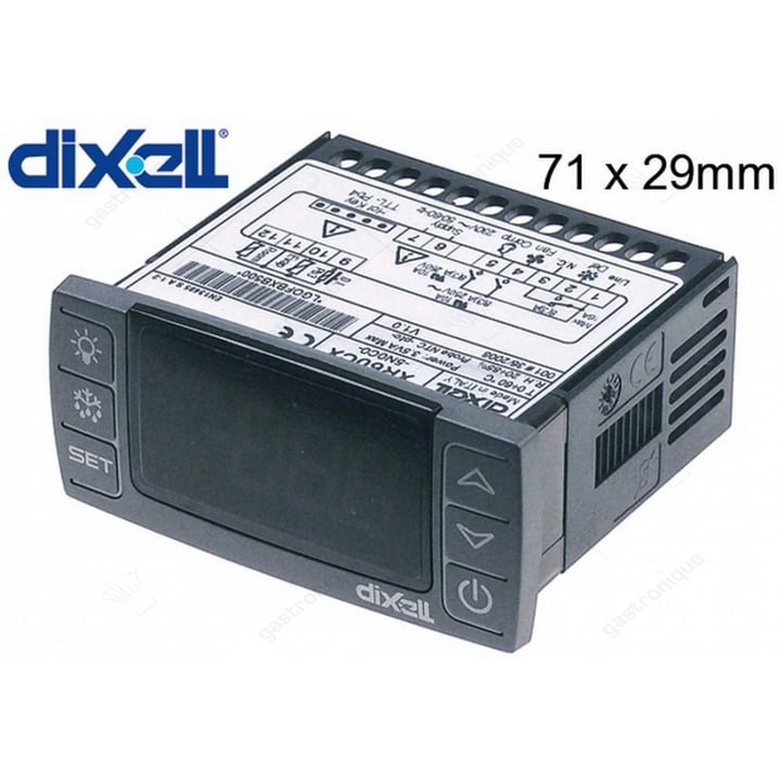 elektronische regelaar DIXELL XR60CX-5N0C0 inbouwmaat 71x29mm 230V spanning AC NTC/PTC