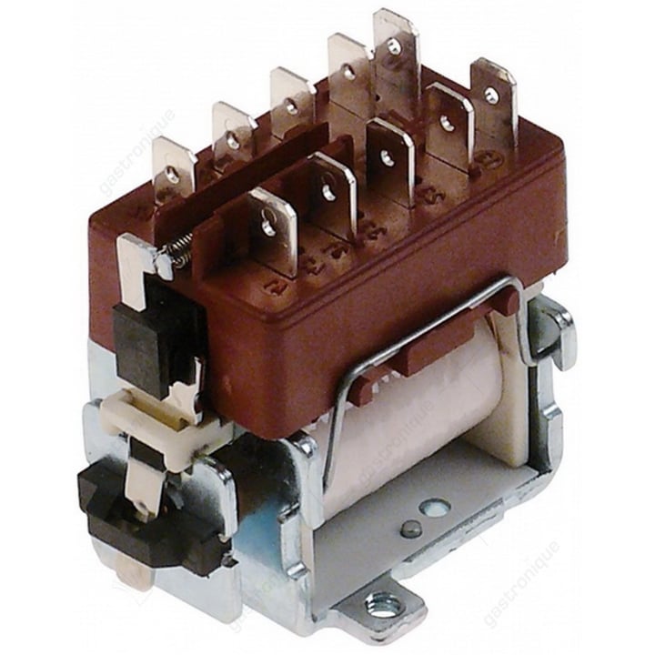relais 230V hoofdcontact 3NO/1NC hulpcontact knop ø70mm (227-delig)