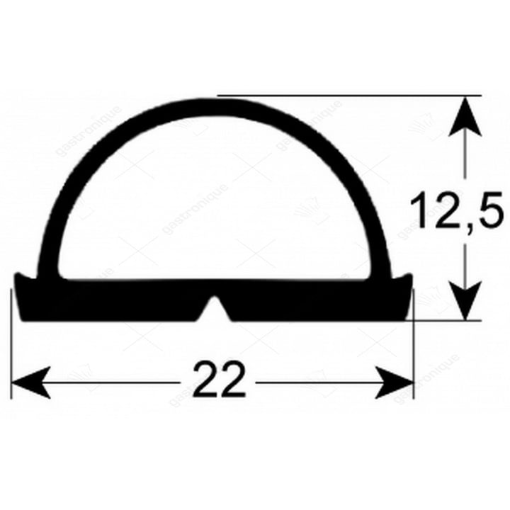 deurrubber 786,5x590,5 mm
