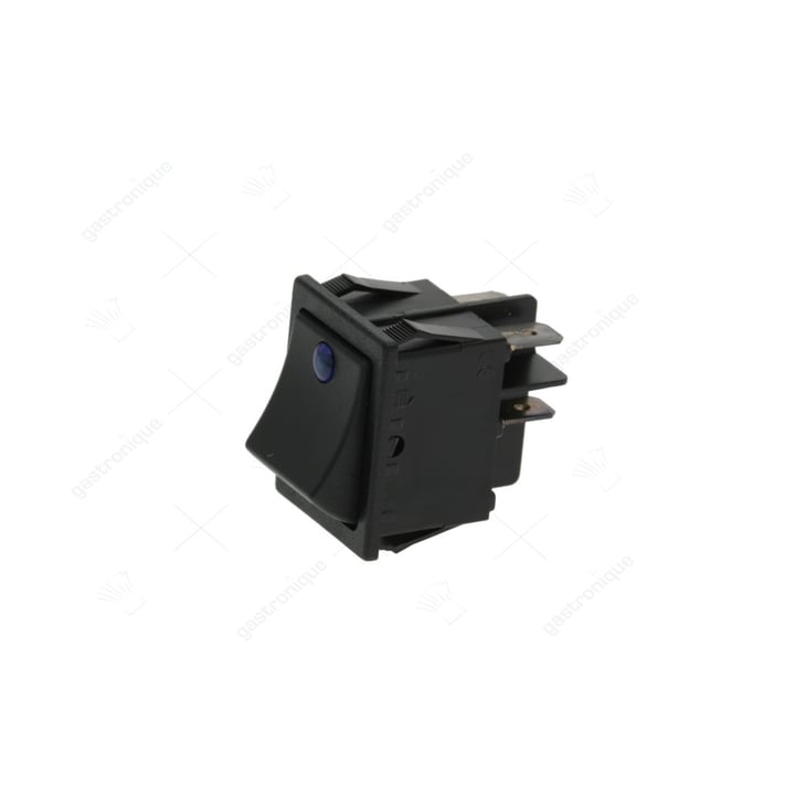 2 polige schakelaar zwart 16a 250v
