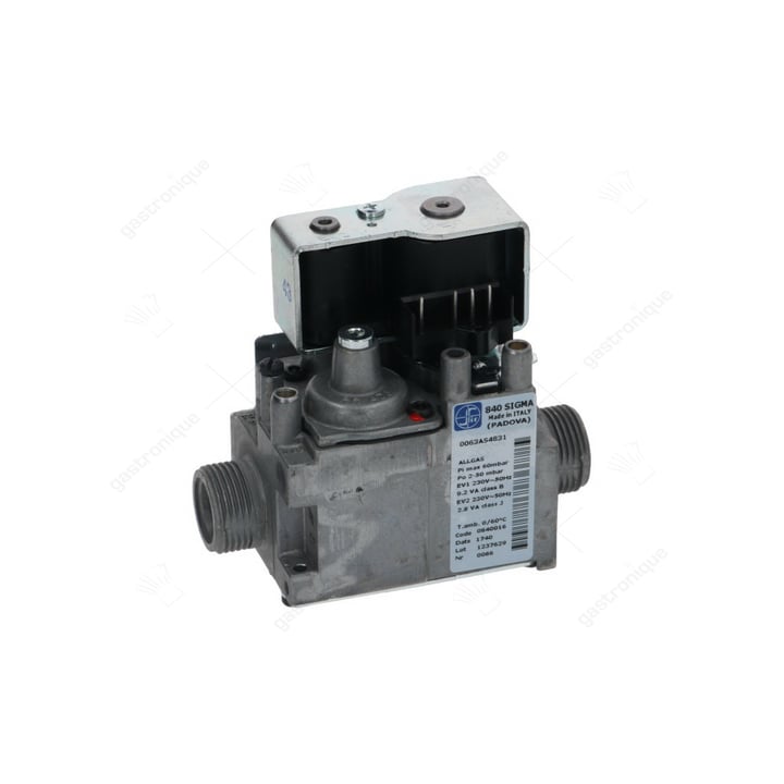 gasventiel 230V 50Hz gasingang 3/4" gasuitgang 3/4" SIT drukbereik 2-50mbar