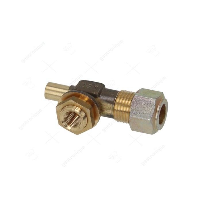 inspuiterhouder sproeieruitvoer M10x1 pijp ø 10mm gasingang M16x1,5 gasuitgang M14x1
