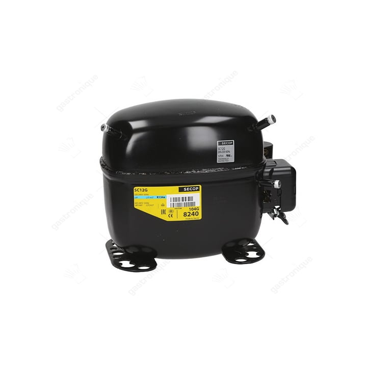 Compressor koelmiddel R134a type SC12G 1/3HP vermogensverbruik 470W cilinderinhoud 12,9cm³