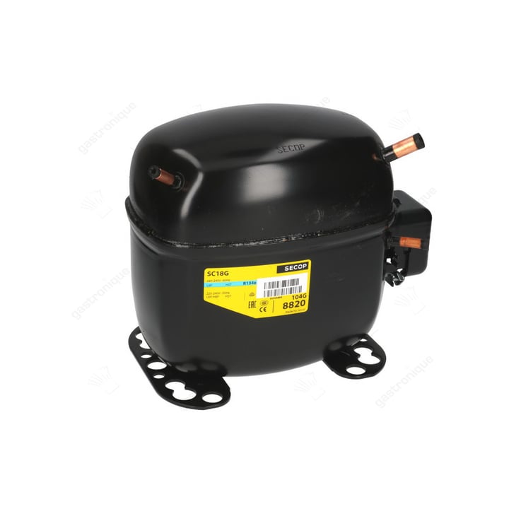 compressor koelmiddel R134a type SC18G 220-240V 50Hz HMBP volledig hermetisch 13,7kg 1/2HP