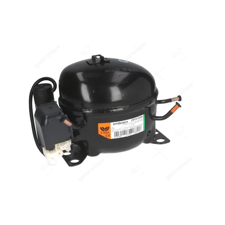 compressor koelmiddel R404a/R507 type EMT6152GK 220-240V 50Hz HMBP volledig hermetisch 7,8kg 1/5HP