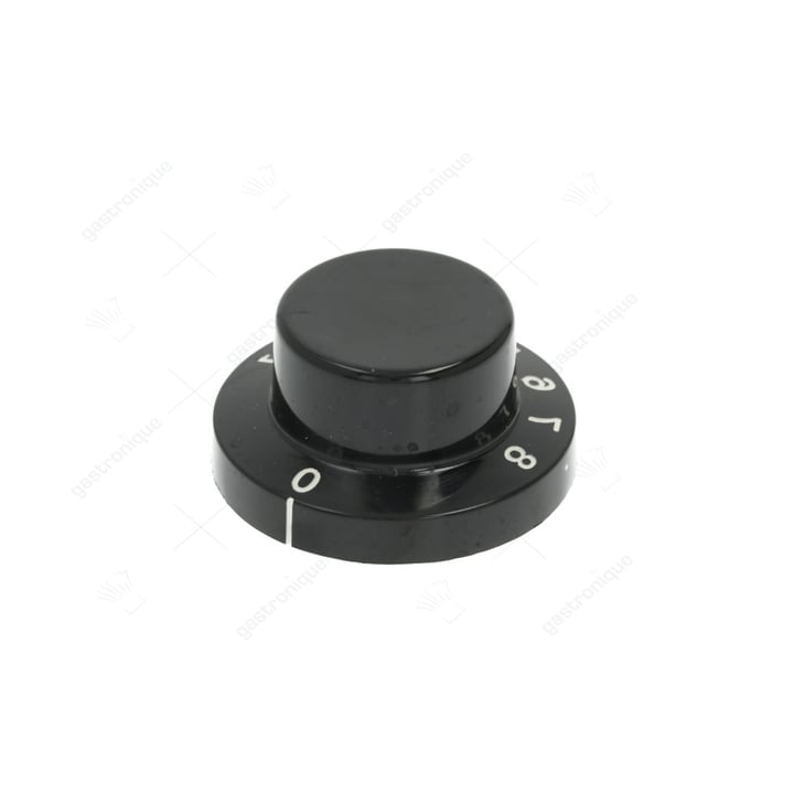 zwarte knop ø 60 mm 1-2-3-4-5-6-7-8