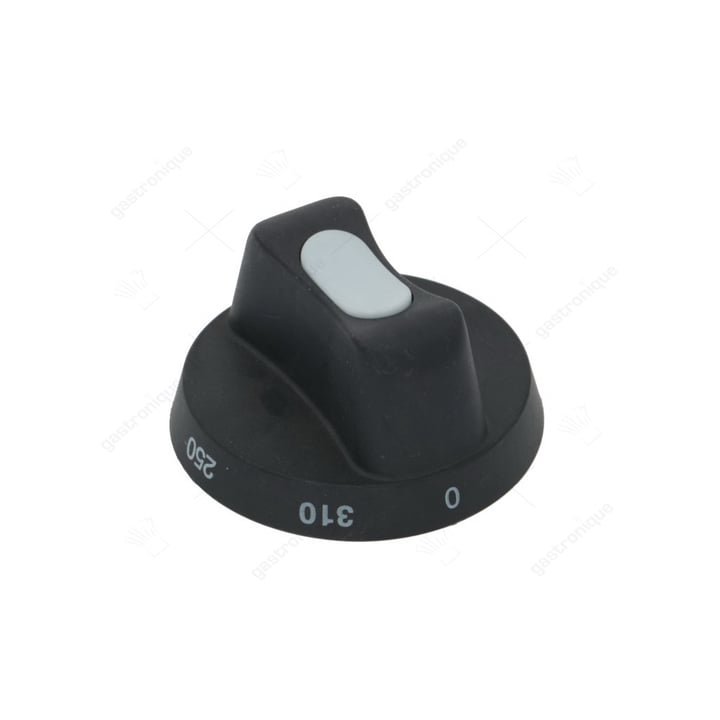 SCHWARZER KNOPF ø 65 mm 0-310°C