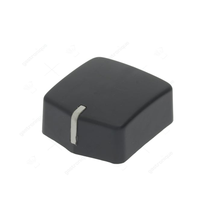 zwarte knop 46x51 mm