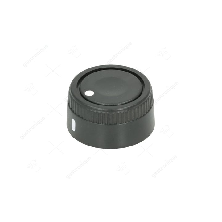 zwarte knop ø 39 mm bedrukt