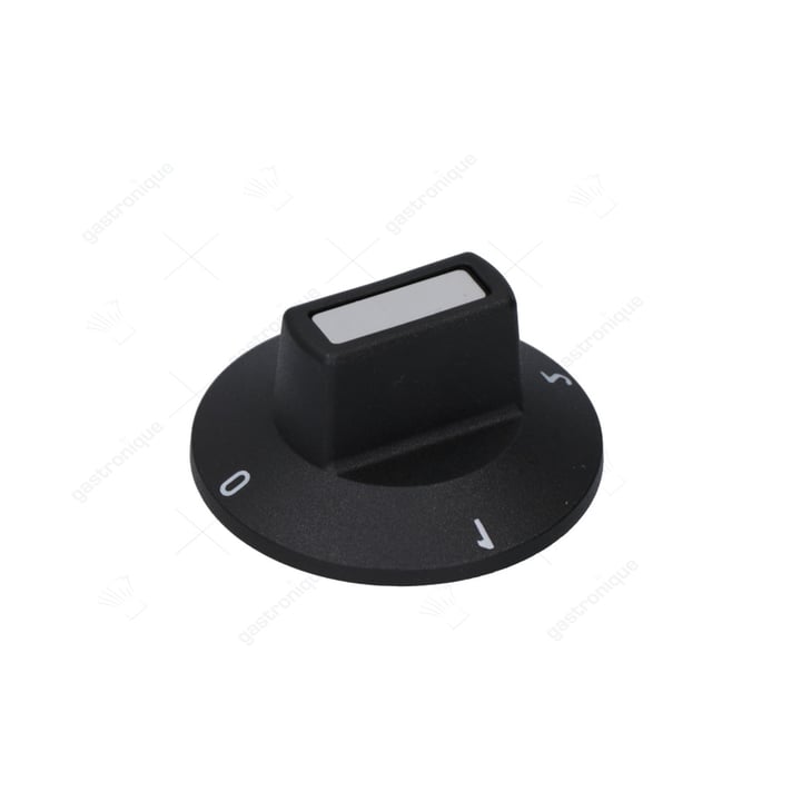 zwarte knop ø 50 mm 0-1-2-3