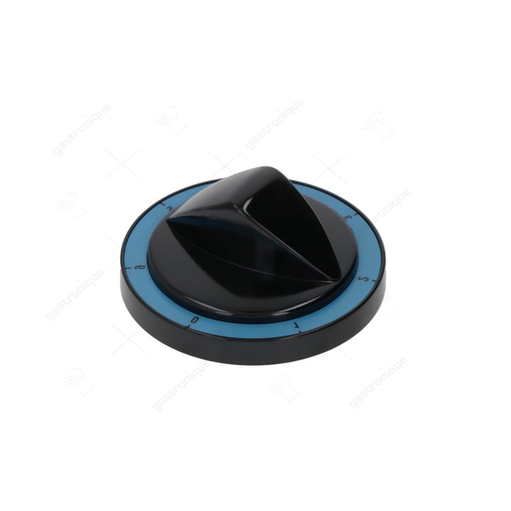 zwarte knop ø 82 mm 0-1-2-3-4-5-6