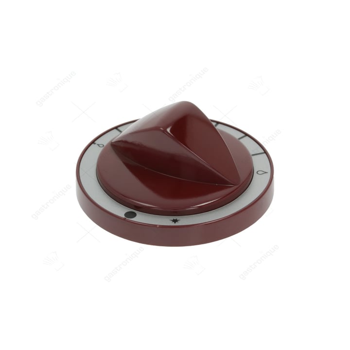 knop gasthermostaat ø 82mm as ø 8x6,5mm afvlakking boven rood