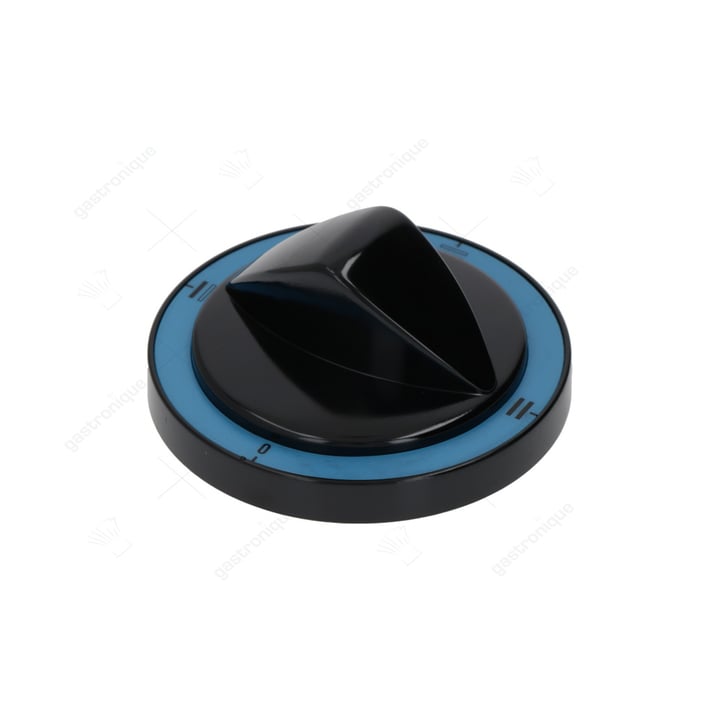 zwarte knop ø 82 mm bedrukt