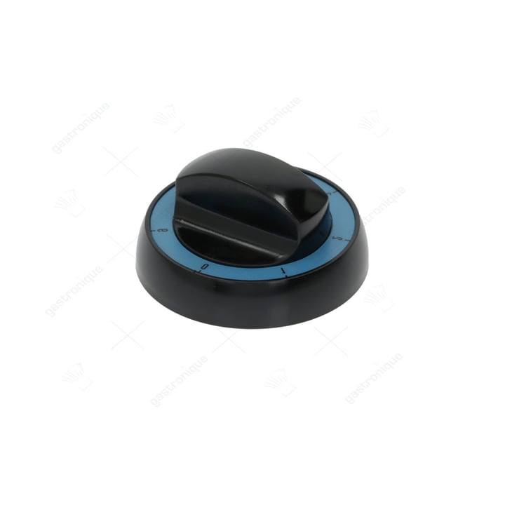 zwarte knop ø 72 mm 0-1-2-3-4-5-6