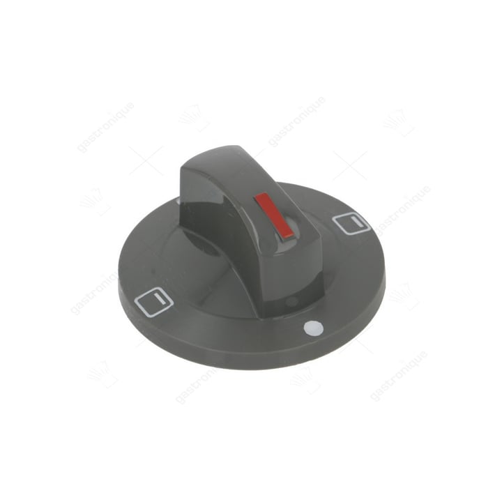 knopf ofen OH/OH+UH/UH ø 71mm achse ø 6x4,6mm abflachung oben schwarz