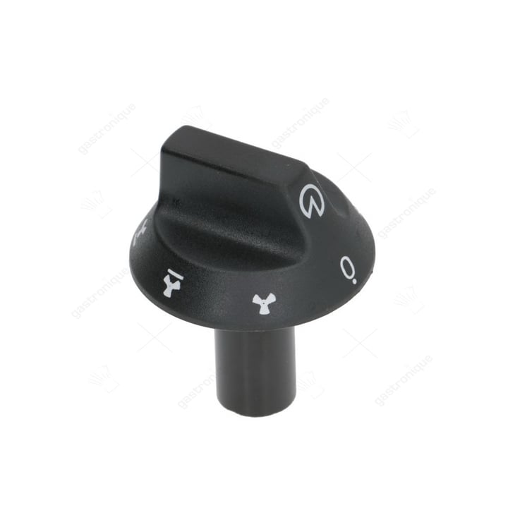 zwarte knop ø 56 mm bedrukt