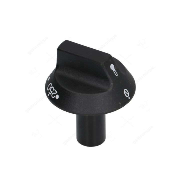 zwarte knop ø 55 mm 50-250°c