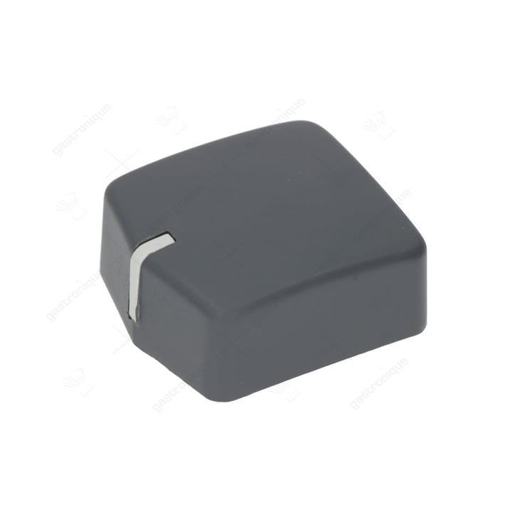 zwarte knop 46x51 mm