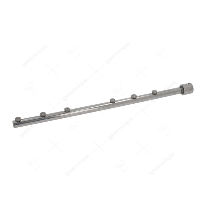 naspoelarm L 485mm inbouwpositie boven/onder sproeiers 6 inbouw ø 25mm compleet met sproeier