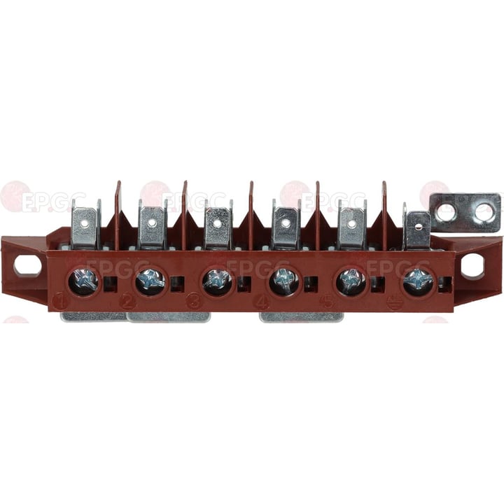 kroonsteen 6 polig fv122/b 40a 600v