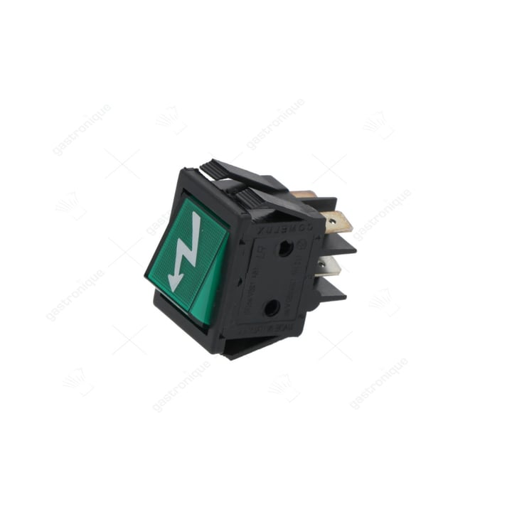 Druckschalter 2-polig grün 16a 250v